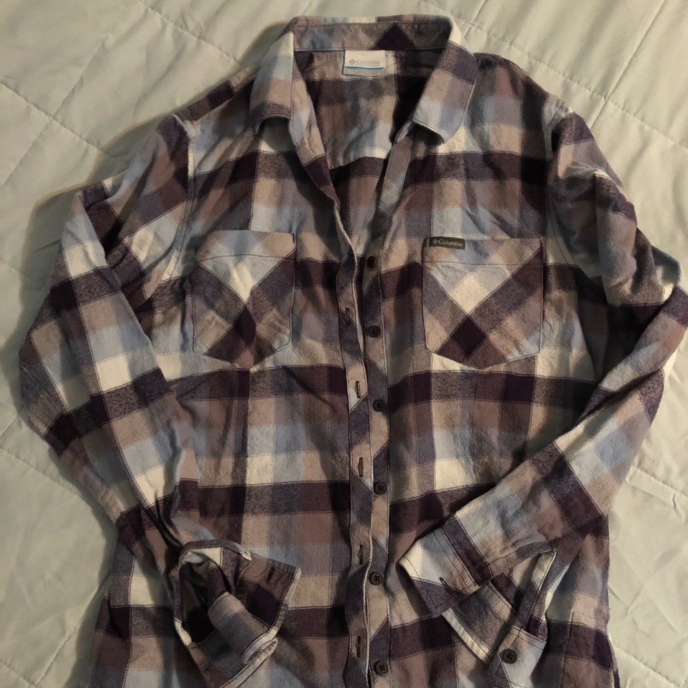 Columbia flannel in size Large